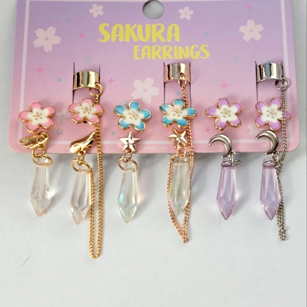 Hot Topic Sakura Cuff Earrings